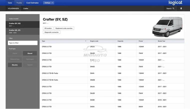 WorkShopData Cars screenshot 2