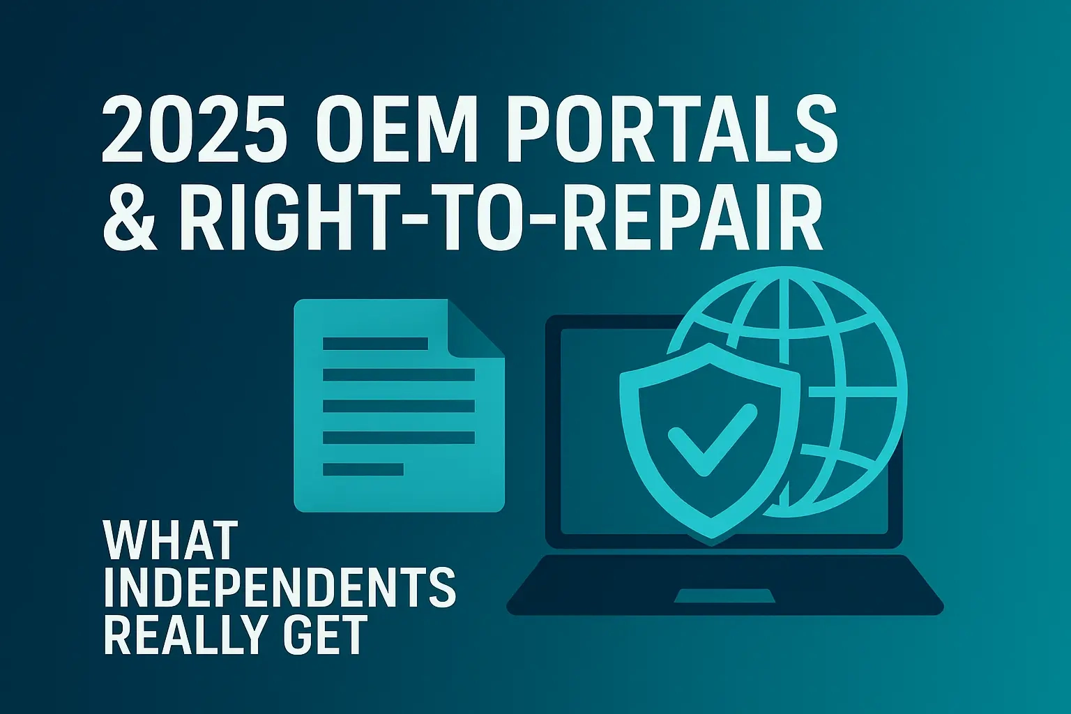 OEM Portals & Right-to-Repair: What Independents Really Get