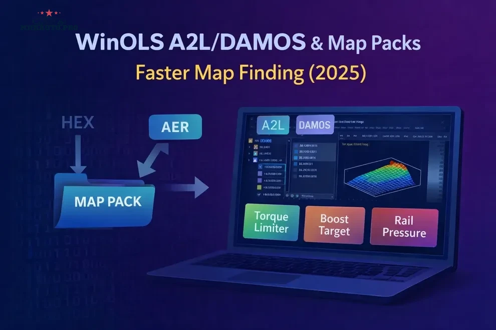 WinOLS A2L/DAMOS और मैप पैक्स: तेज़ मैप खोज (2026)