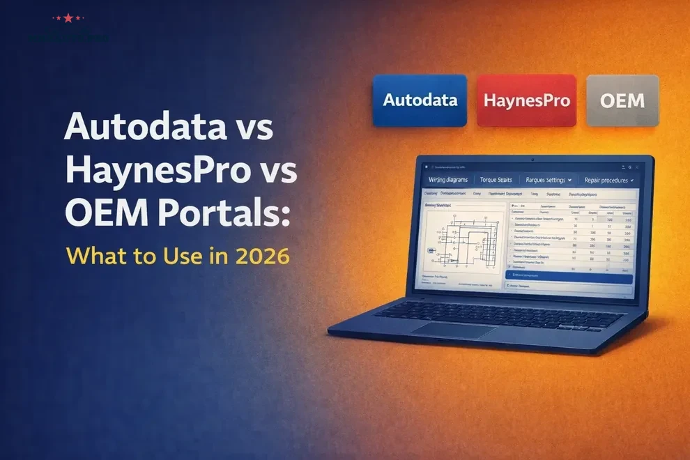 Autodata vs HaynesPro vs OEM 门户：2026 年应选择哪个